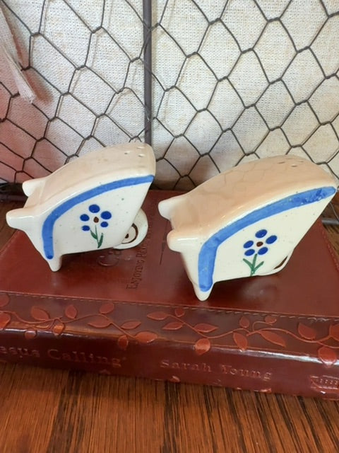 Wheelbarrow Cart Pair of Shawnee Salt & Pepper Shakers