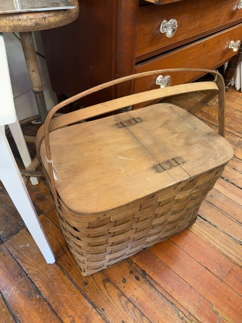 Old picnic basket
