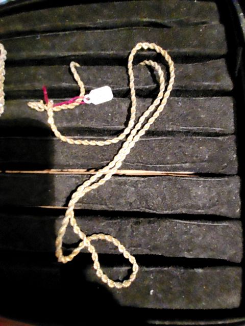 Vintage Gold Rope Necklace