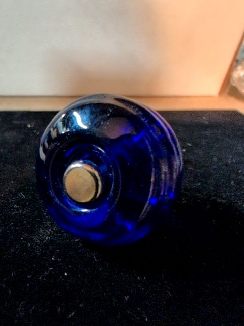 Cobalt Blue Glass Furniture Knob