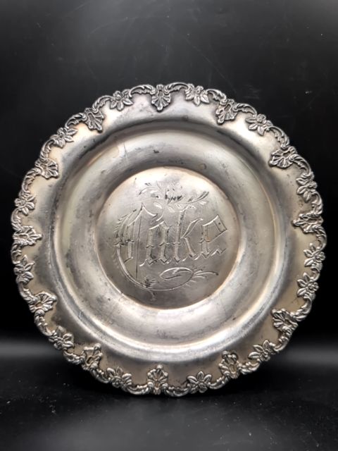 Silver Plate Cake Dish