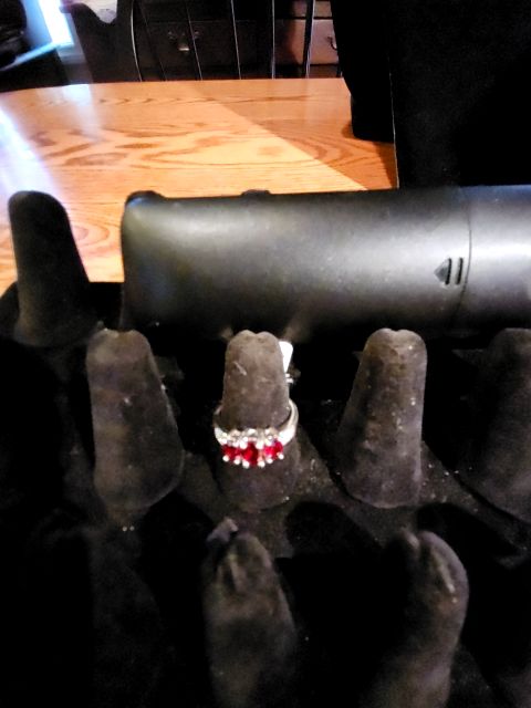 STERLING Silver Ruby Ring