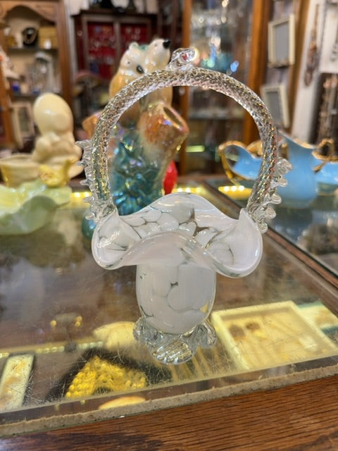 Hand blown basket