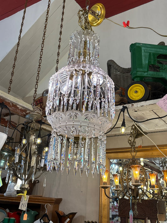2 Lt 3 Tier 1920's Chandelier