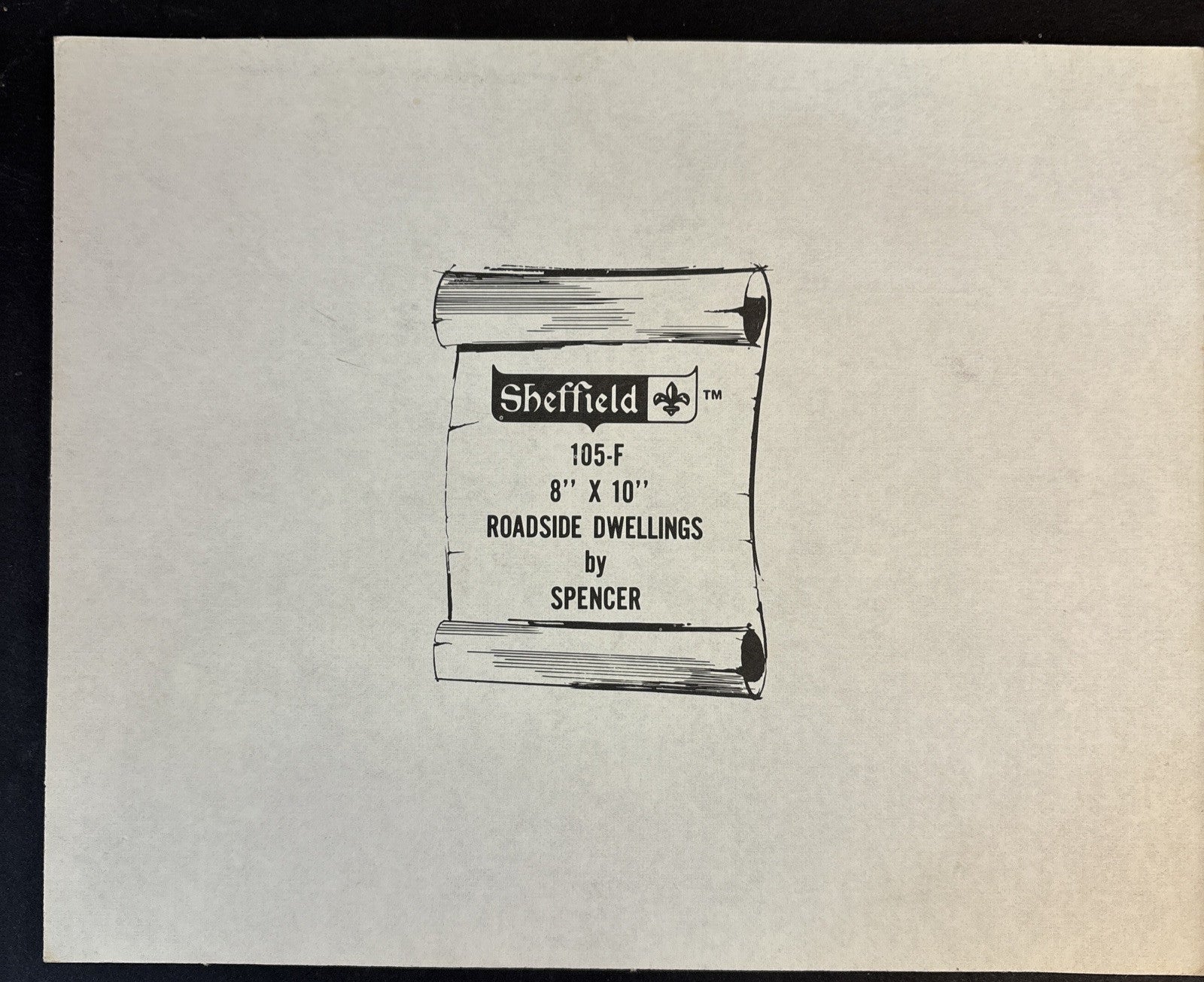 Spencer Roadside Dwellings 105-F Sheffield Litho Print Artwork 8"x10"