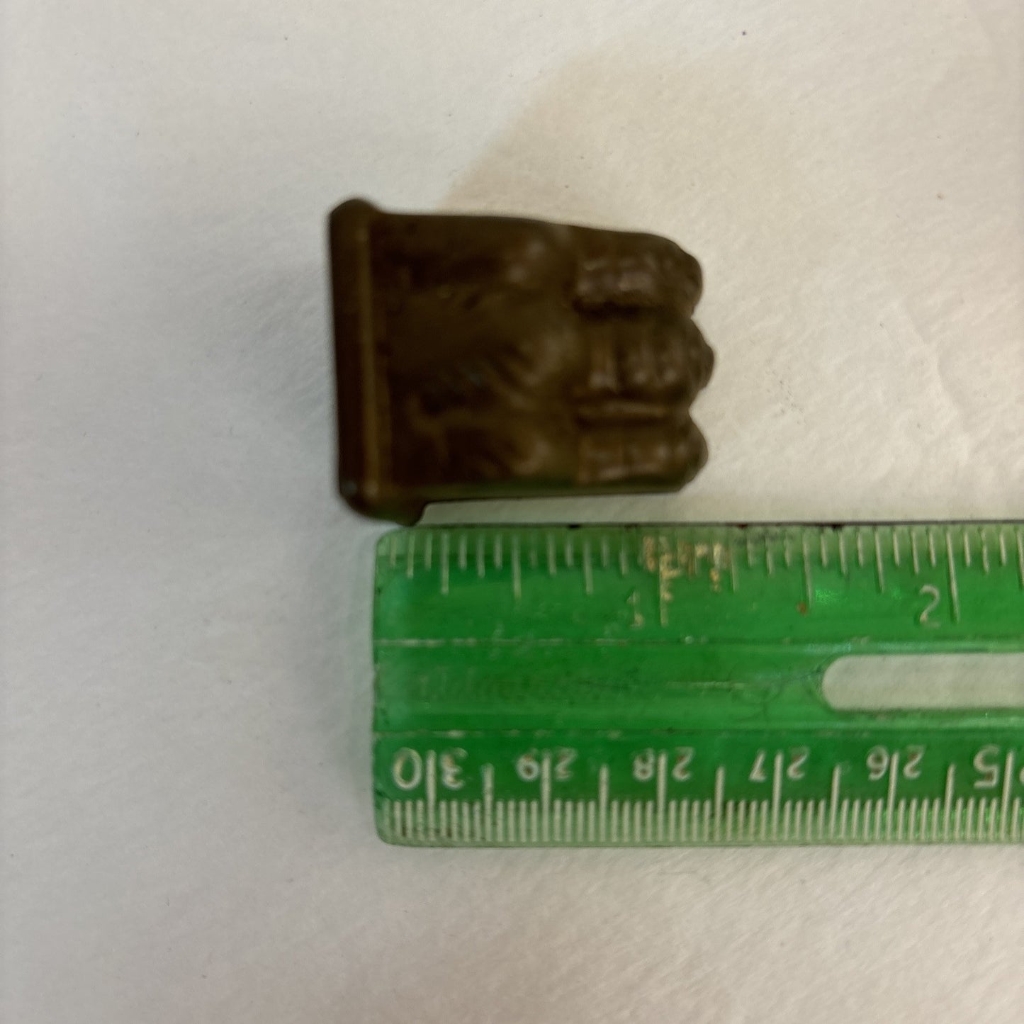 LOT OF 4 SMALL ANTIQUE BRASS 3-TOED CLAW FOOT SALVAGE