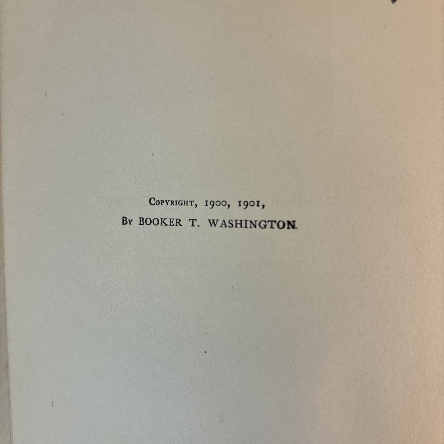 Up From Slavery Autobiography Booker T. Washington 1901 Book