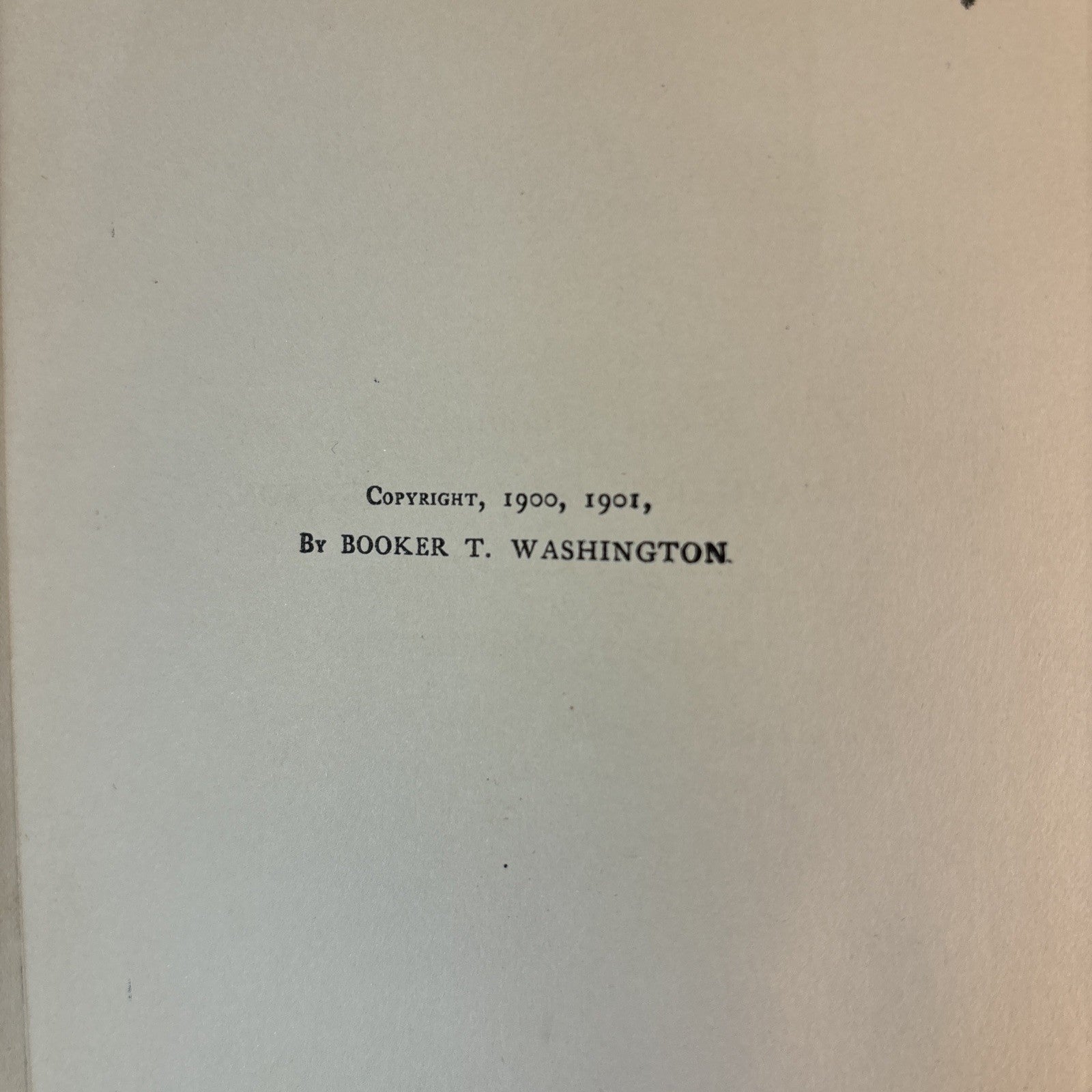 Up From Slavery Autobiography Booker T. Washington 1901 Book