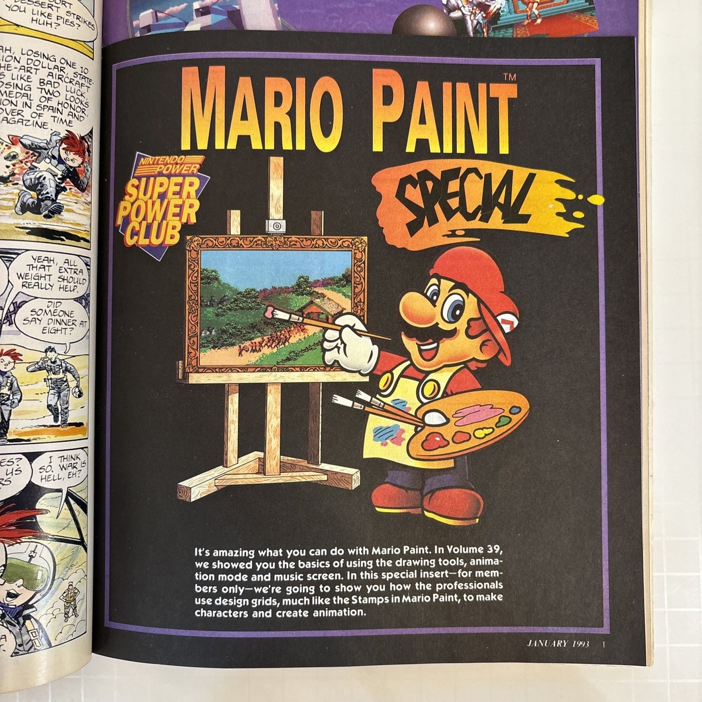 Nintendo Power Magazine Vol. 44 Jan 1993 w/ Player's Poll Poster Stickers Model