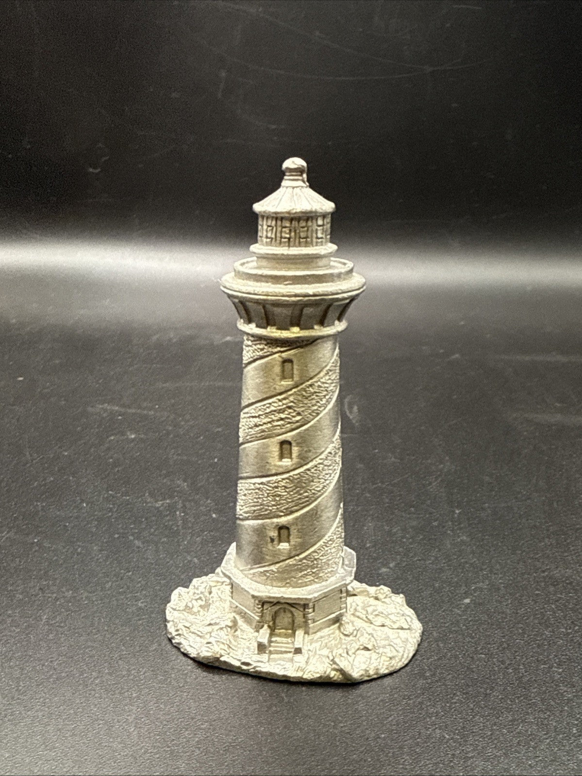 Spoontiques Pewter Lighthouse S783 Nautical Diorama Miniature Figurine 1987 VTG