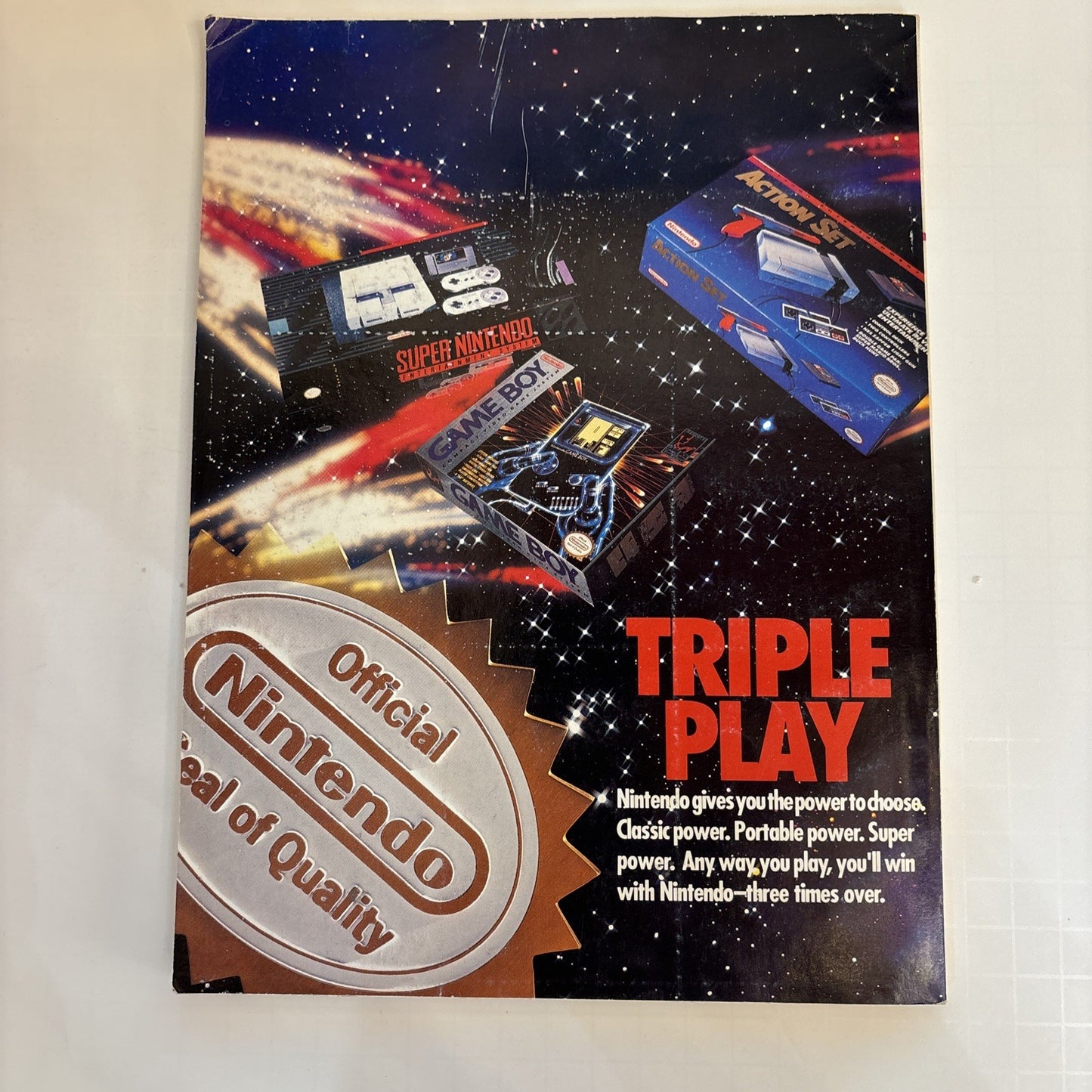 Nintendo Power Magazine Vol. 44 Jan 1993 w/ Player's Poll Poster Stickers Model