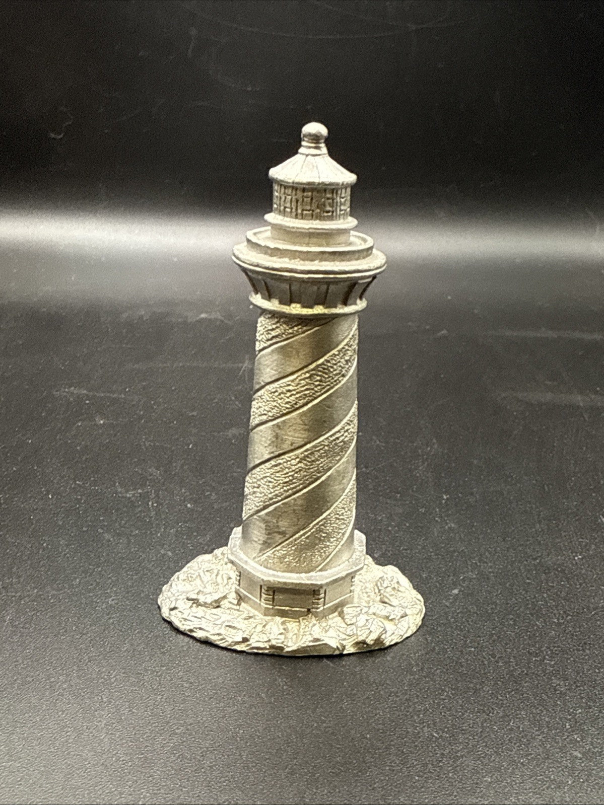 Spoontiques Pewter Lighthouse S783 Nautical Diorama Miniature Figurine 1987 VTG