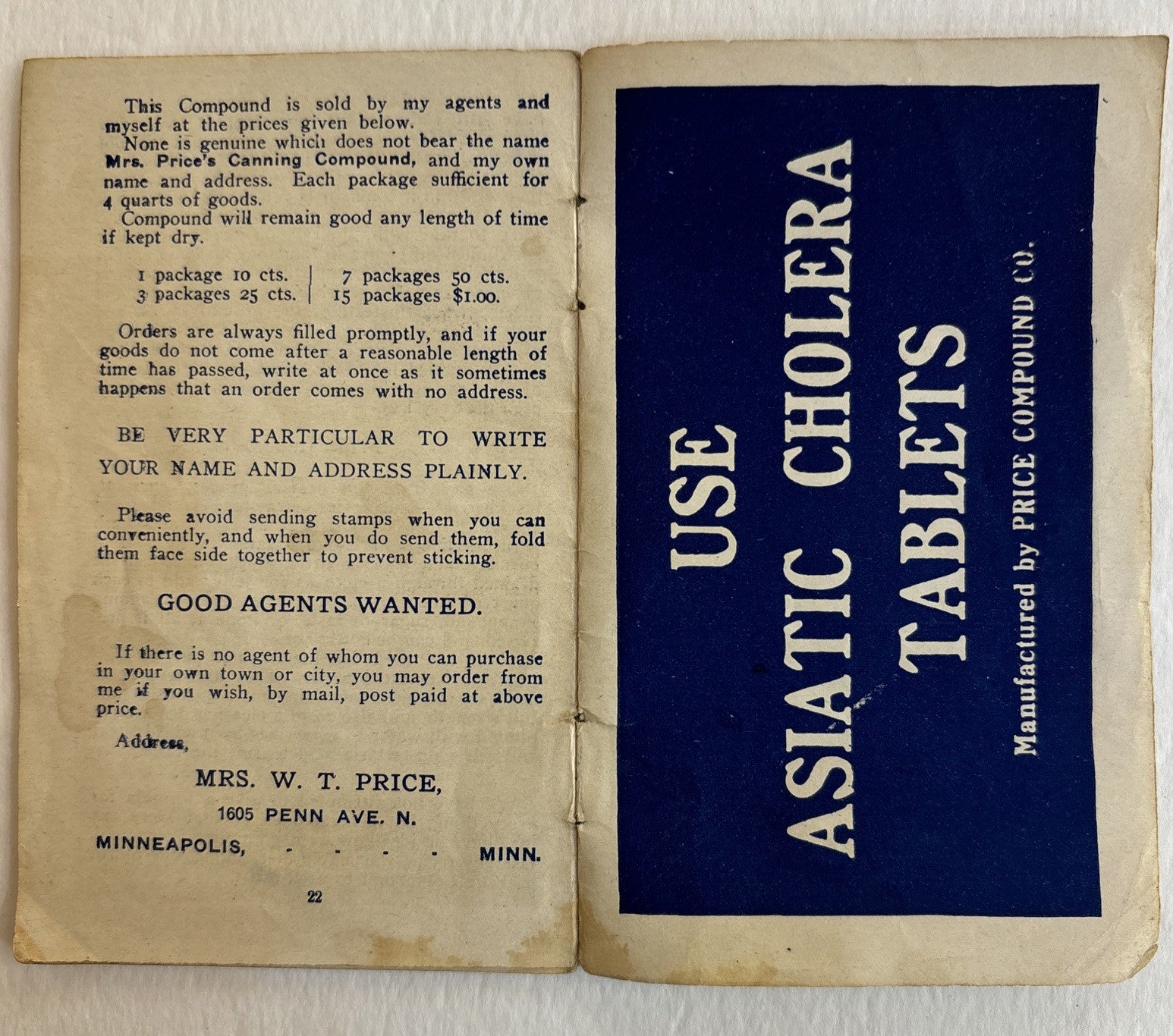 Lot of 3 Mrs Price's Complete Directions for Canning Advertising Booklets 1920s
