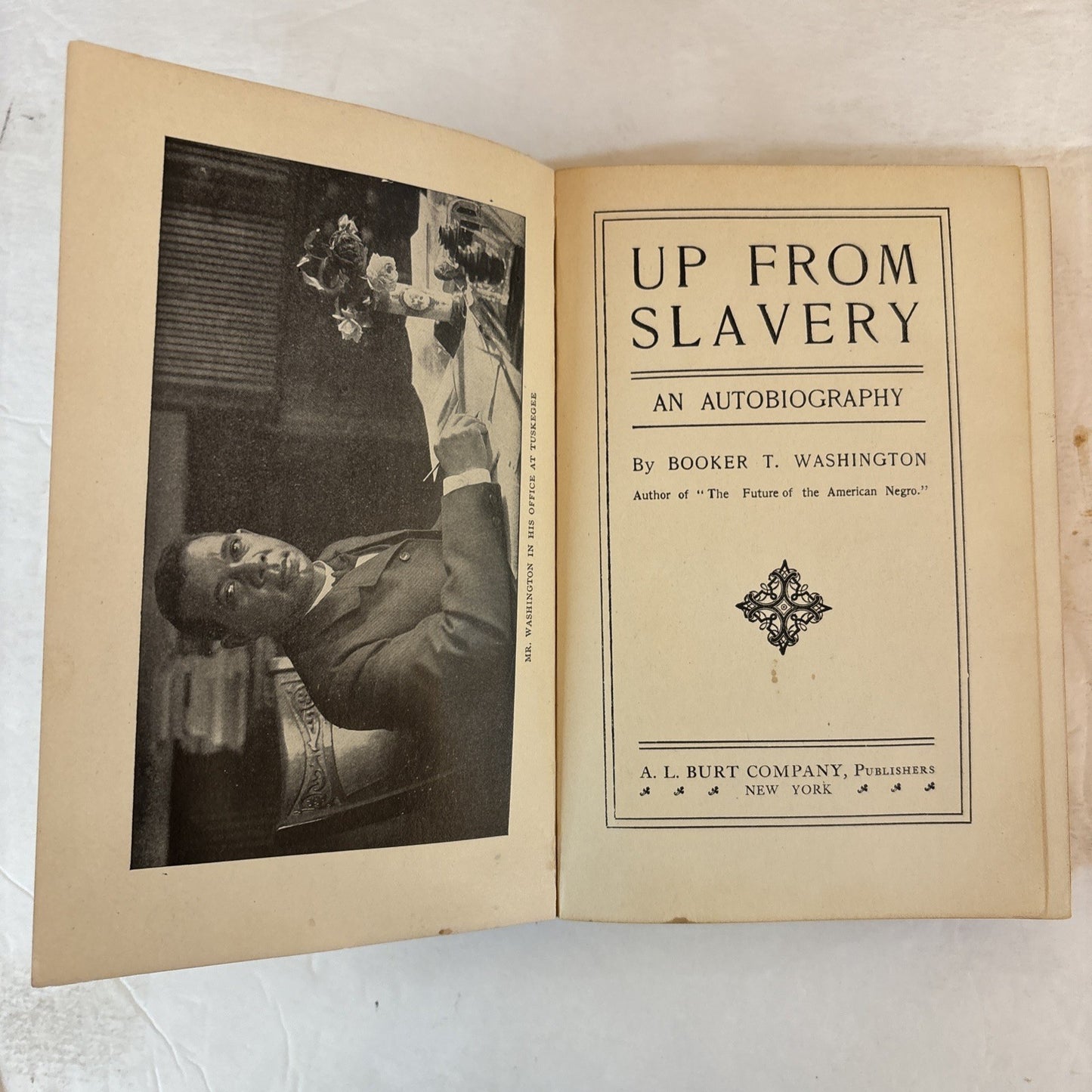 Up From Slavery Autobiography Booker T. Washington 1901 Book