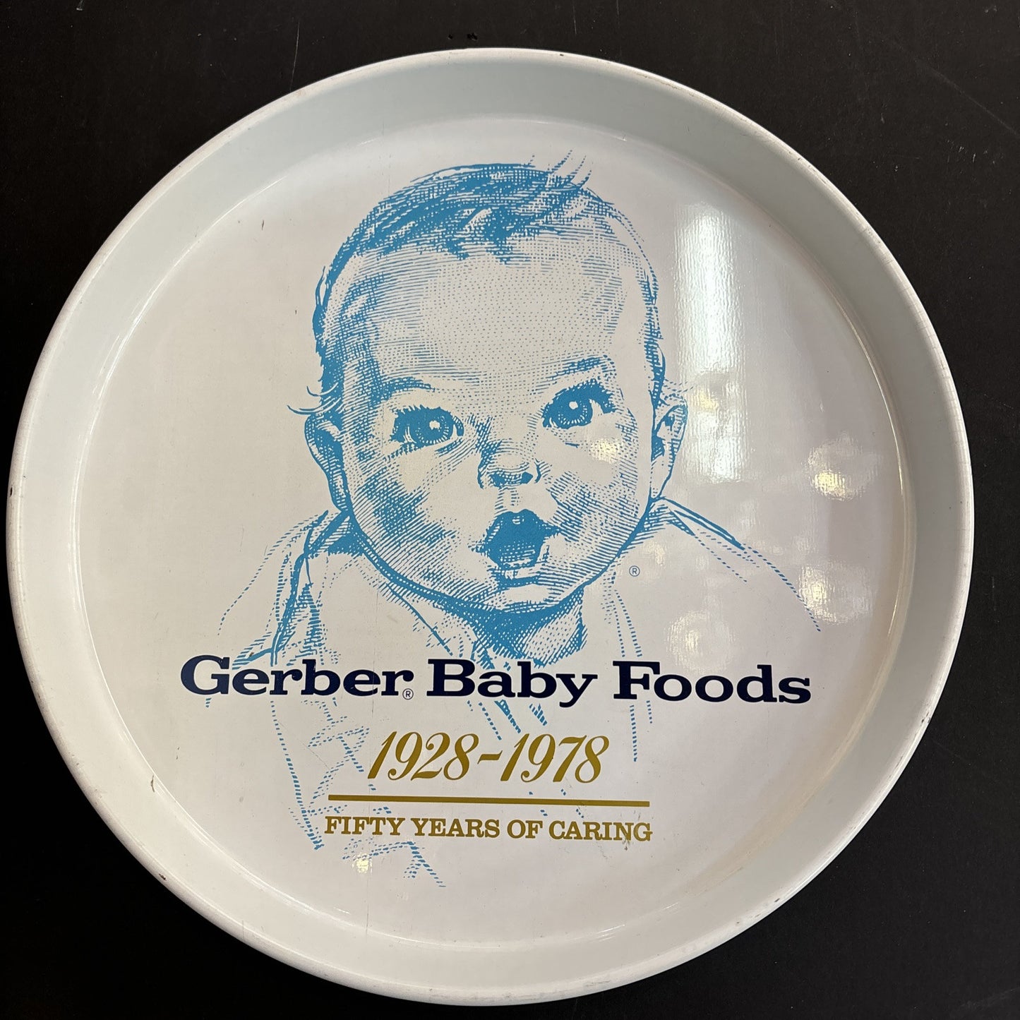 GERBER Baby Food 50TH Anniversary Metal Round Tray 1928 - 1978