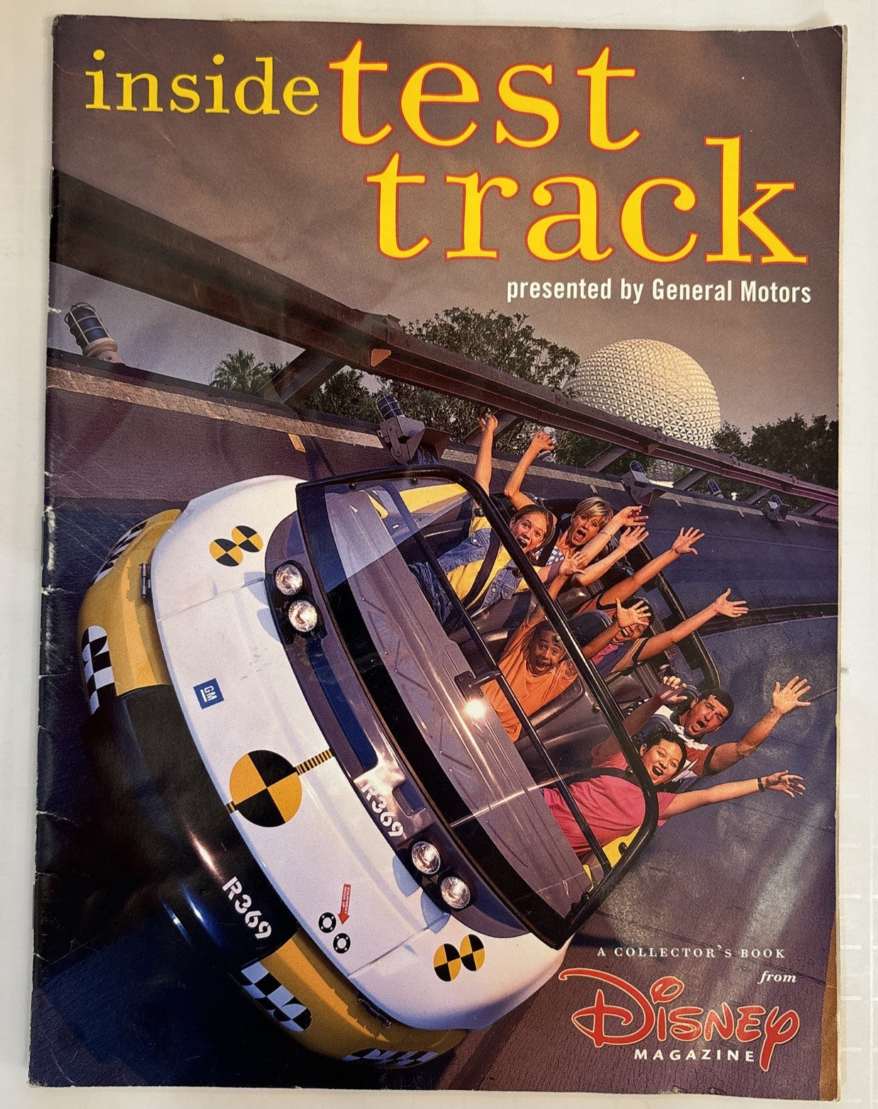 RARE Disney Magazine Inside Test Track Presented by General Motors Vintage Book