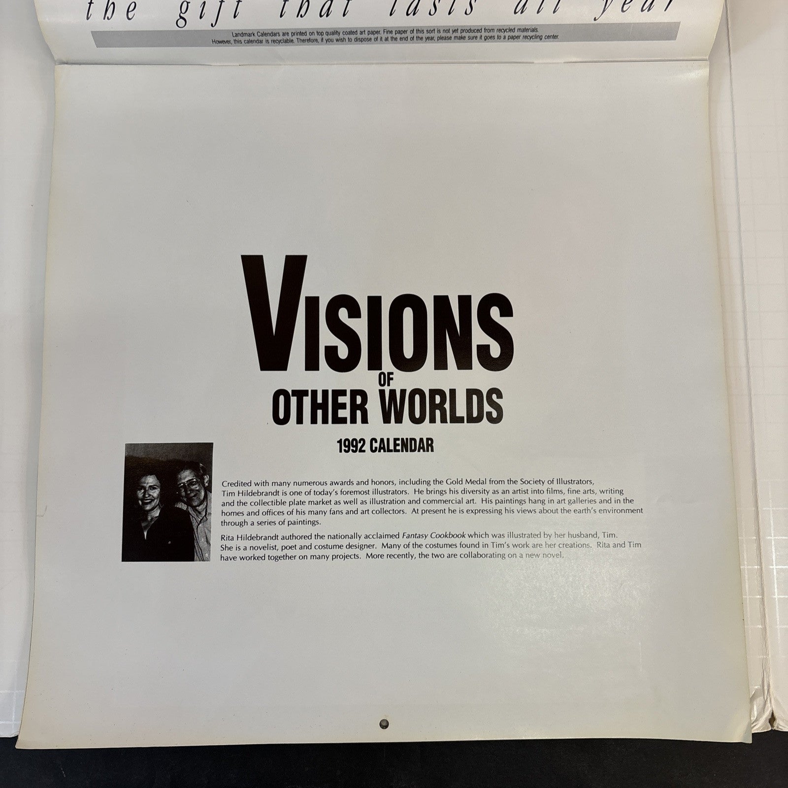 Visions of Other Worlds - 1992 Calendar Tim and Rita Hildebrandt