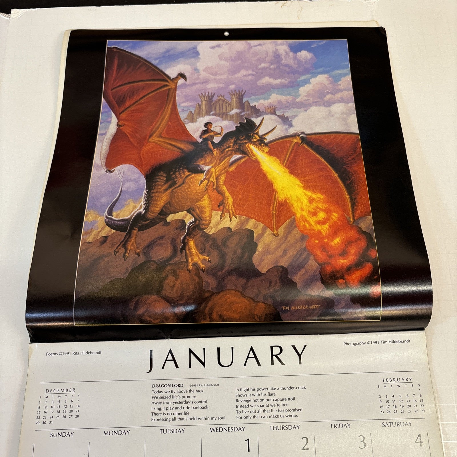 Visions of Other Worlds - 1992 Calendar Tim and Rita Hildebrandt