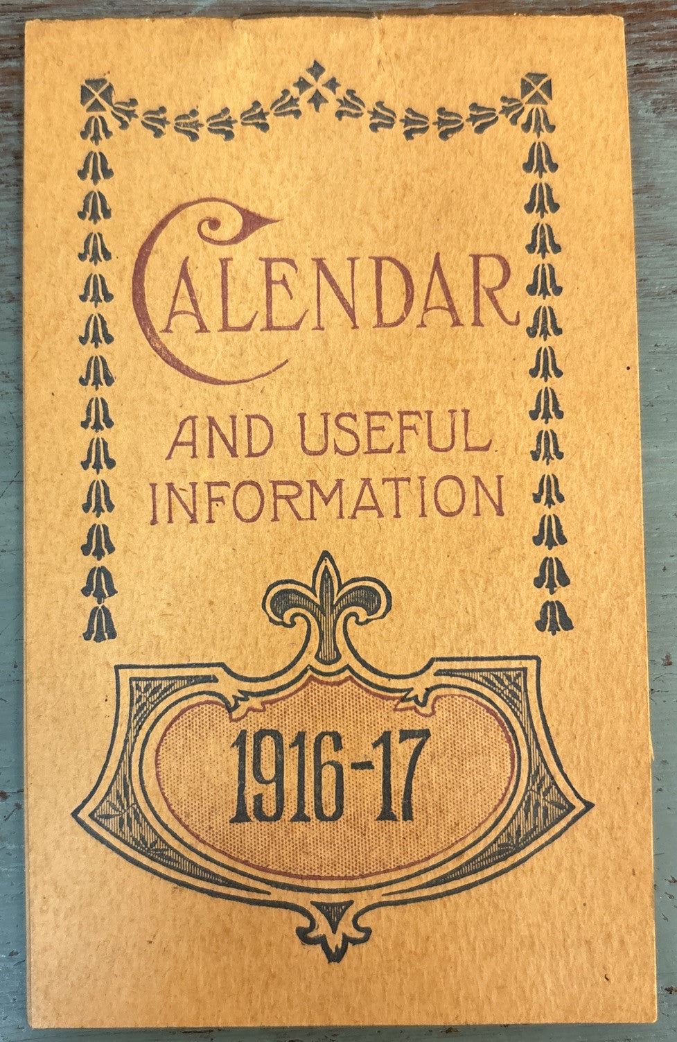 Bromo Seltzer Memo Book Calendar & Useful Information 1916-17 Booklet